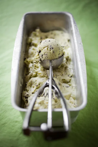 チョコレート チップ ミント アイスクリーム — ストック写真