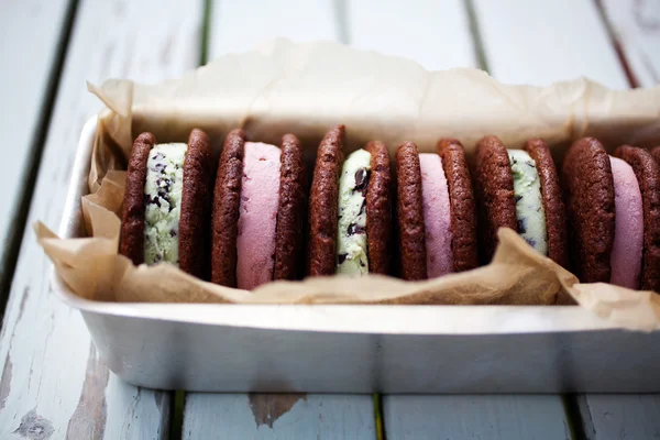 Ice cream sandwiches — Stock Photo, Image