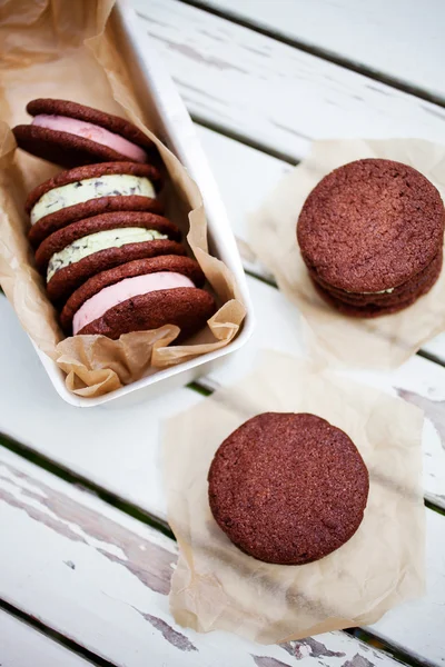 Ice cream sandwiches — Stock Photo, Image