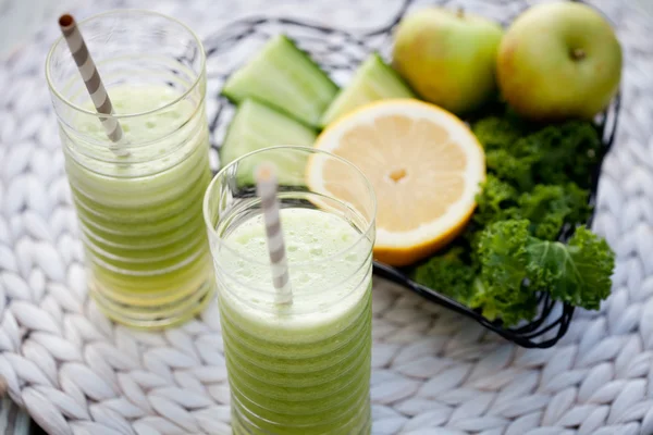 Jugo verde casero — Foto de Stock