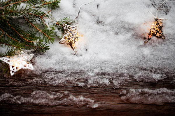 Weihnachtsbeleuchtung leuchtet — Stockfoto