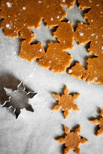 Bakken kerstkoekjes — Stockfoto