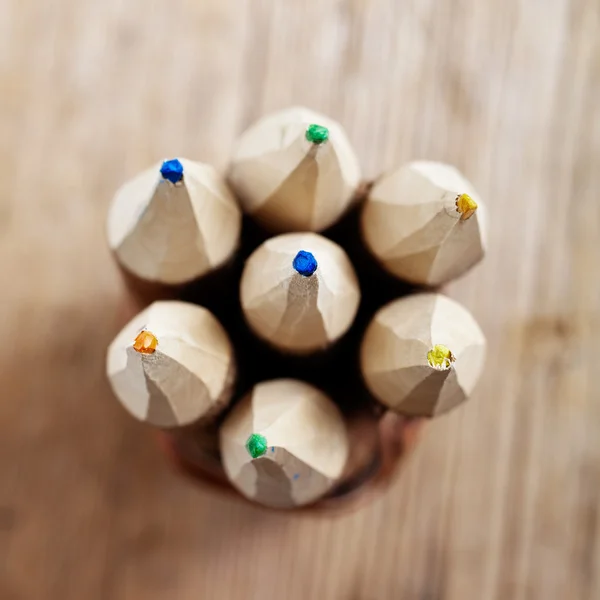 Színes fából készült ceruza — Stock Fotó
