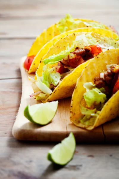 Tacos de frango mexicano — Fotografia de Stock