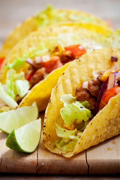 Mexican Chicken tacos — Stock Photo, Image