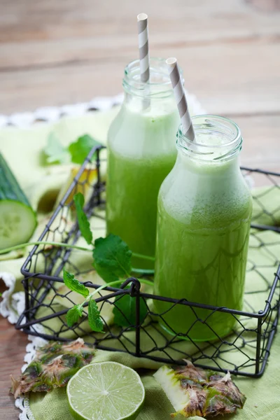 Succo verde sano — Foto Stock