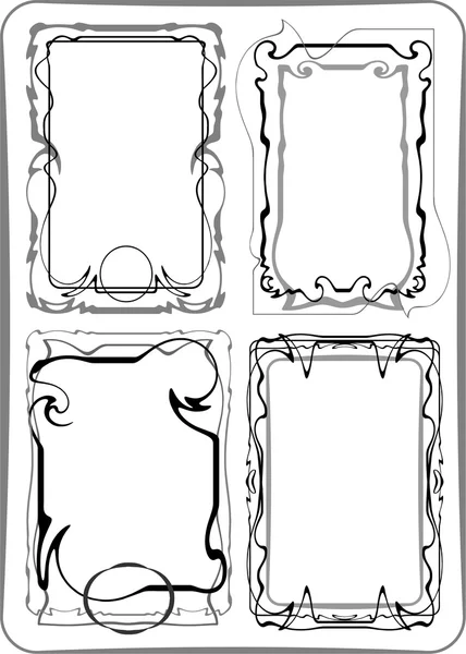 Frames voor tekst decoratie — Stockvector