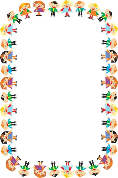 Kinder-Rahmen für Text, Darstellung des Tanzes — Stockvektor © vellas