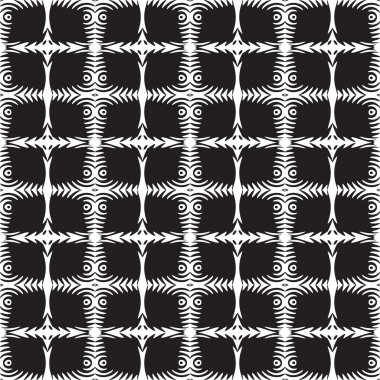 Siyah ve beyaz süs doku