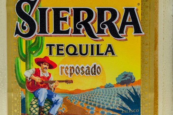 London Förenade Kungariket Oktober 2020 Närbild Sierra Tequila Reposado Den — Stockfoto
