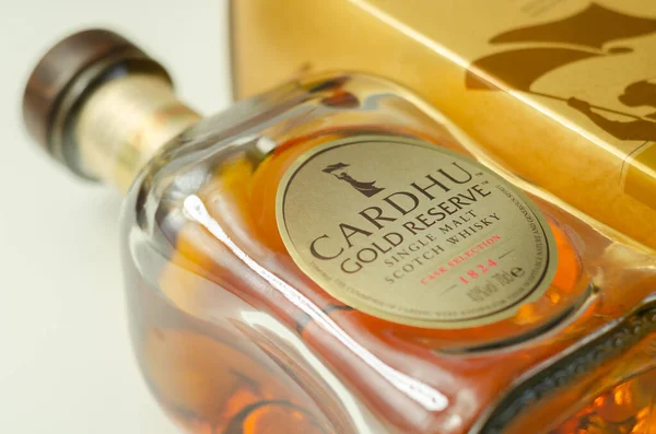 Londres Reino Unido Octubre 2020 Botella Reserva Oro Cardhu Selección — Foto de Stock