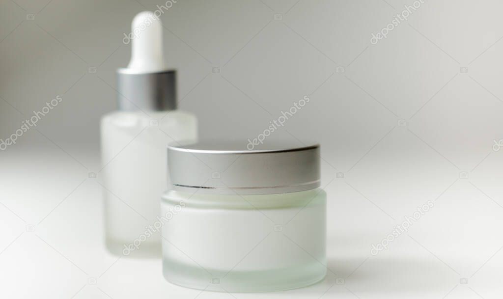 Luxury and expensive anti wrinkle cosmetics, facial serum and collagen cream for women, wellness