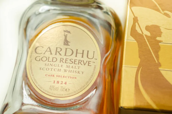 Londres Reino Unido Octubre 2020 Botella Reserva Oro Cardhu Selección — Foto de Stock