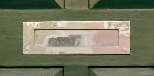 Стара Поштова Скринька Дверях Традиційний Спосіб Доставки Листів Будинку Стара — стокове фото