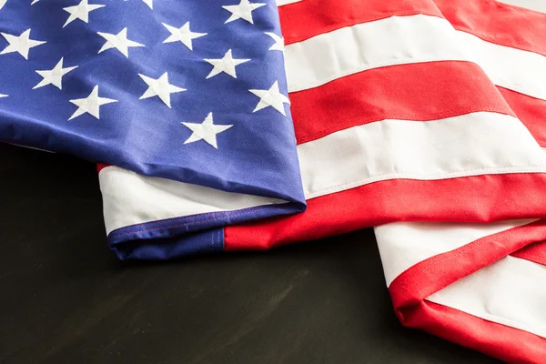 Duże amerykańskie flagi — Zdjęcie stockowe