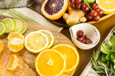 Narenciye su infüzyon maddeler hazırlama Detoks