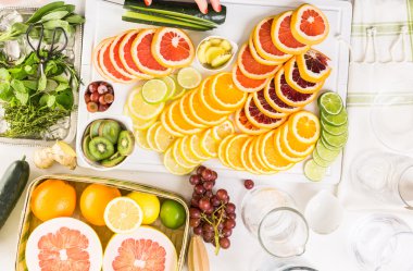 Narenciye su infüzyon maddeler hazırlama Detoks