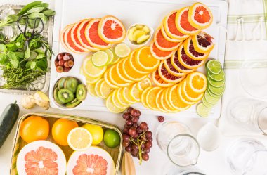 Narenciye su infüzyon maddeler hazırlama Detoks