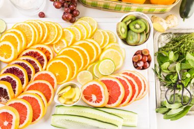 Narenciye su infüzyon maddeler hazırlama Detoks