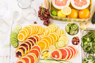 Narenciye su infüzyon maddeler hazırlama Detoks