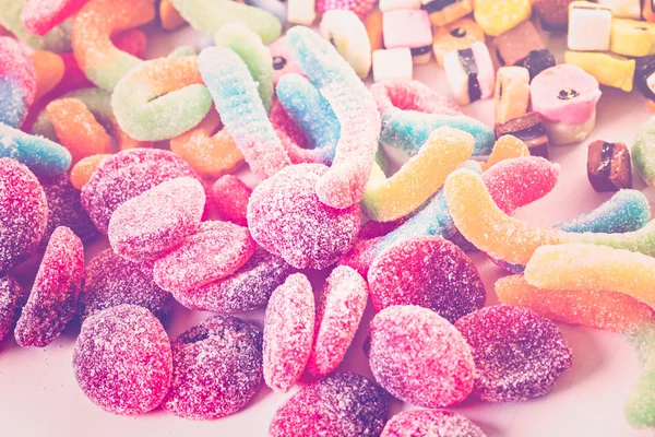 Nahaufnahme bunter Bonbons — Stockfoto