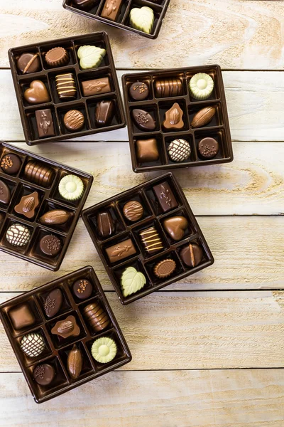 Close up view of Chocolate box — Stock Photo, Image