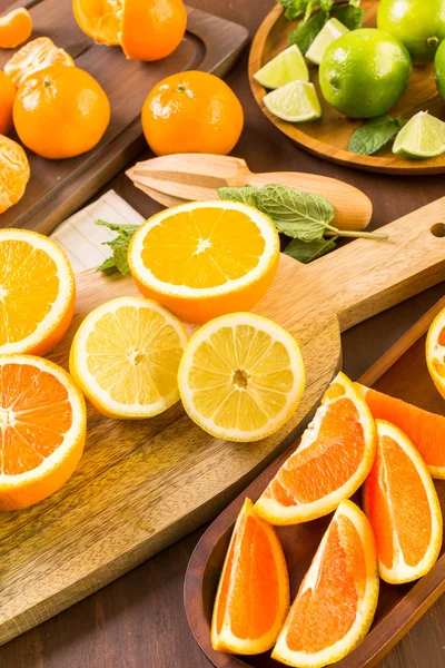 Varietatea fructelor citrice — Fotografie, imagine de stoc