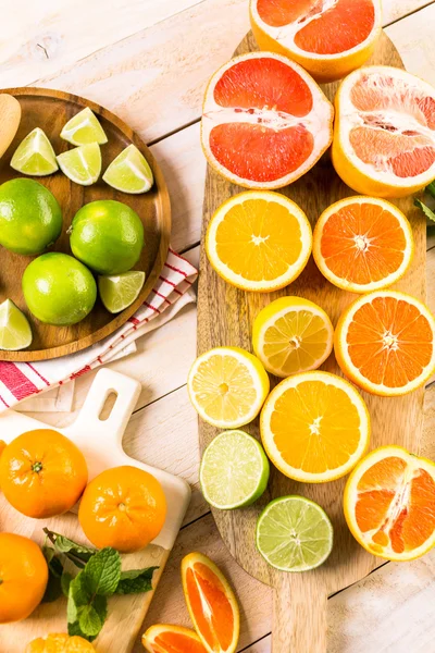 Mängd citrusfrukter — Stockfoto