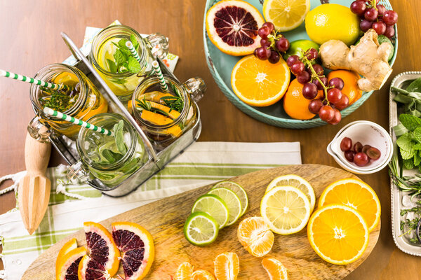 Detox citrus infused water