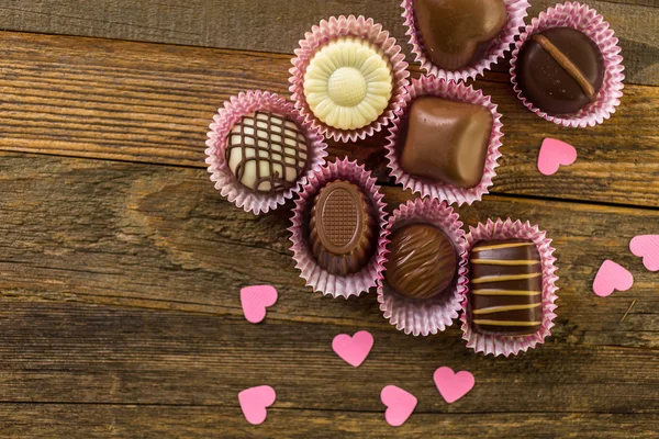 Assorted Chocolade voor Valentines Day — Stockfoto