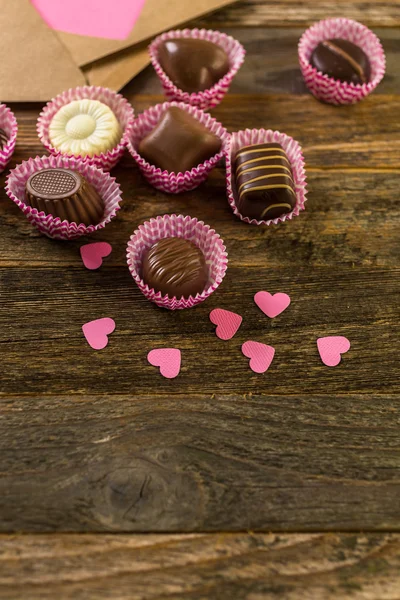 Assorted Chocolade voor Valentines Day — Stockfoto