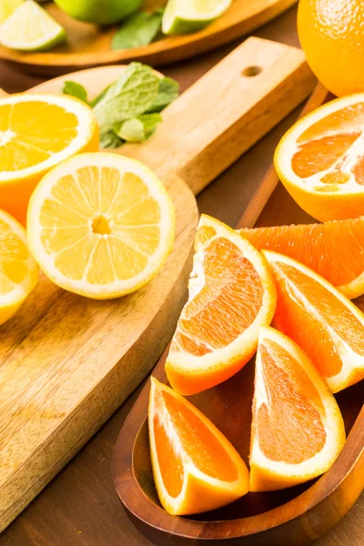 Mängd citrusfrukter — Stockfoto