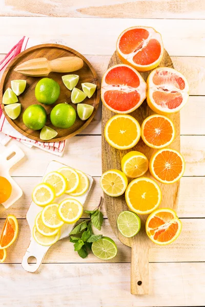 Mängd citrusfrukter — Stockfoto