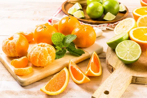 Mängd citrusfrukter — Stockfoto