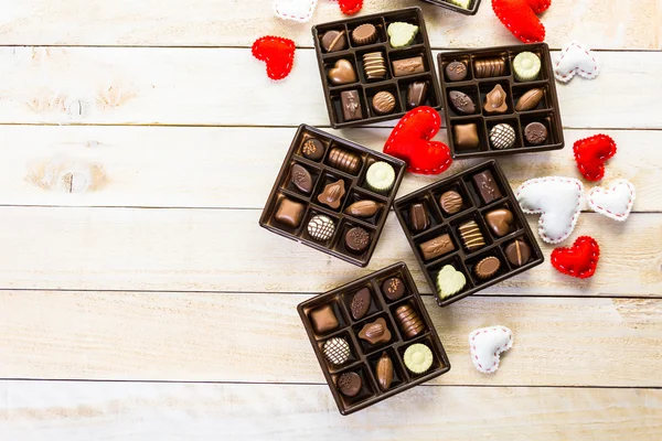 Close up view of Chocolate box — Stock Photo, Image