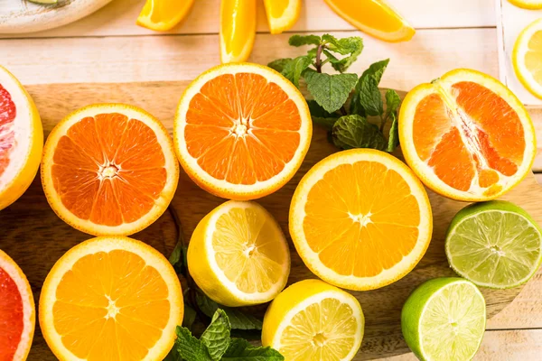 Mängd citrusfrukter — Stockfoto