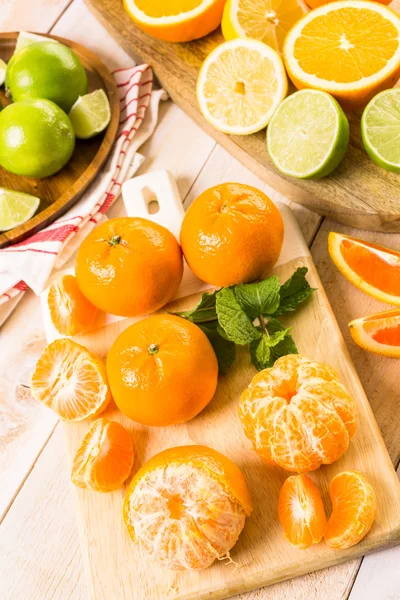 Mängd citrusfrukter — Stockfoto