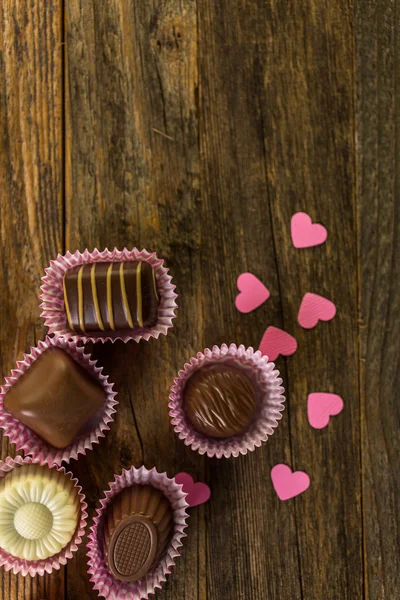 Chocolats assortis pour la Saint-Valentin — Photo