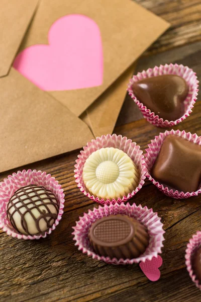 Handgefertigte Valentinstag-Karte — Stockfoto