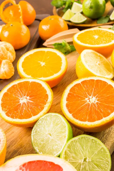 Varietatea fructelor citrice — Fotografie, imagine de stoc