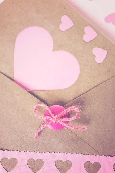 Handgemaakte Valentines Day card — Stockfoto