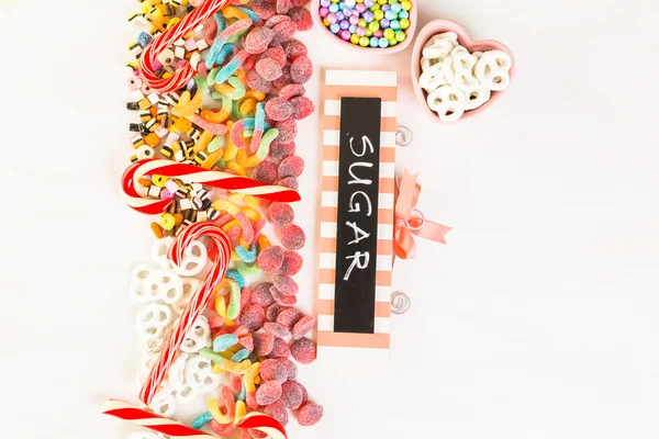 Close up Multicolored candies — Stock Photo, Image