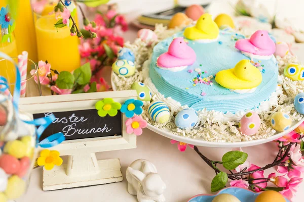 Easter brunch table — Stock Photo, Image