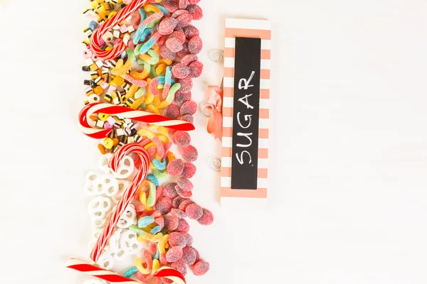 Variedad de caramelos coloridos — Foto de Stock
