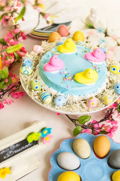 Easter brunch table — Stock Photo, Image