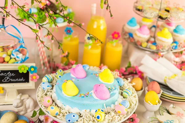 Easter brunch table — Stock Photo, Image