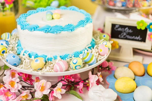 Easter brunch table — Stock Photo, Image