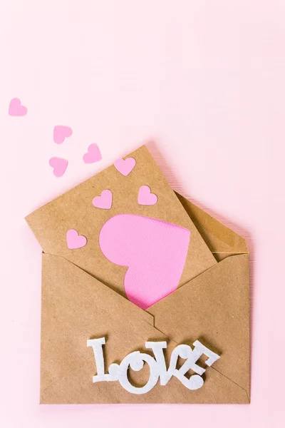 Handgemaakte Valentines Day card — Stockfoto