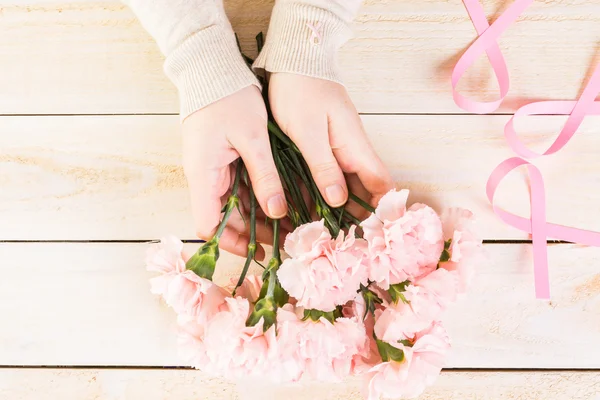 Rosa Schleifen Nahsicht — Stockfoto