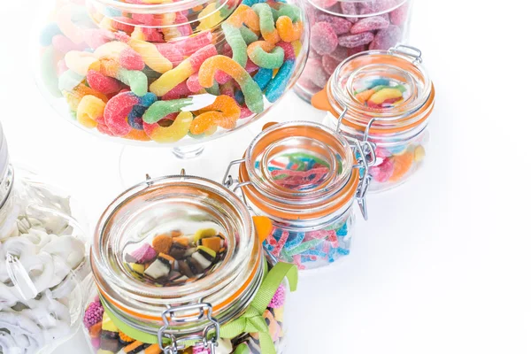 Varietà di caramelle colorate — Foto Stock